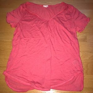 GARAGE plain red t-shirt